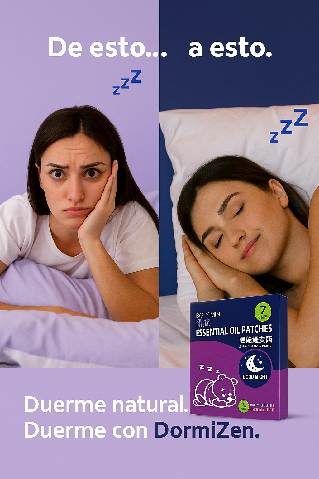 💤 ¿Tu mente no se apaga por las noches?🌙✨ DormiZen – Parches para Dormir- ENVIOS GRATIS