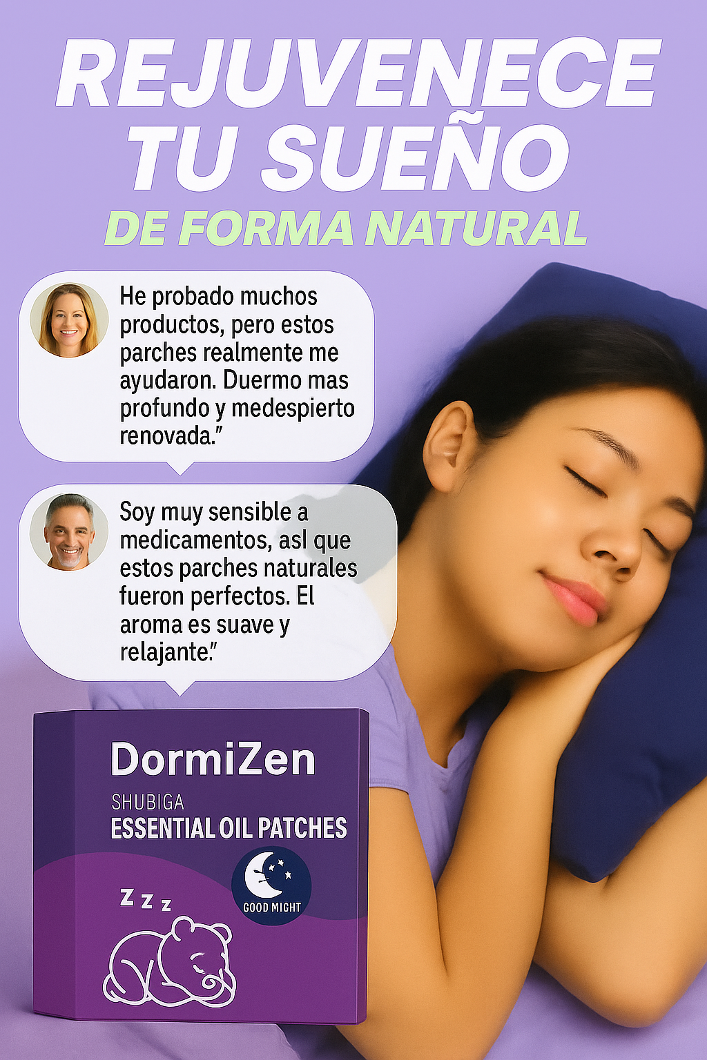 💤 ¿Tu mente no se apaga por las noches?🌙✨ DormiZen – Parches para Dormir- ENVIOS GRATIS