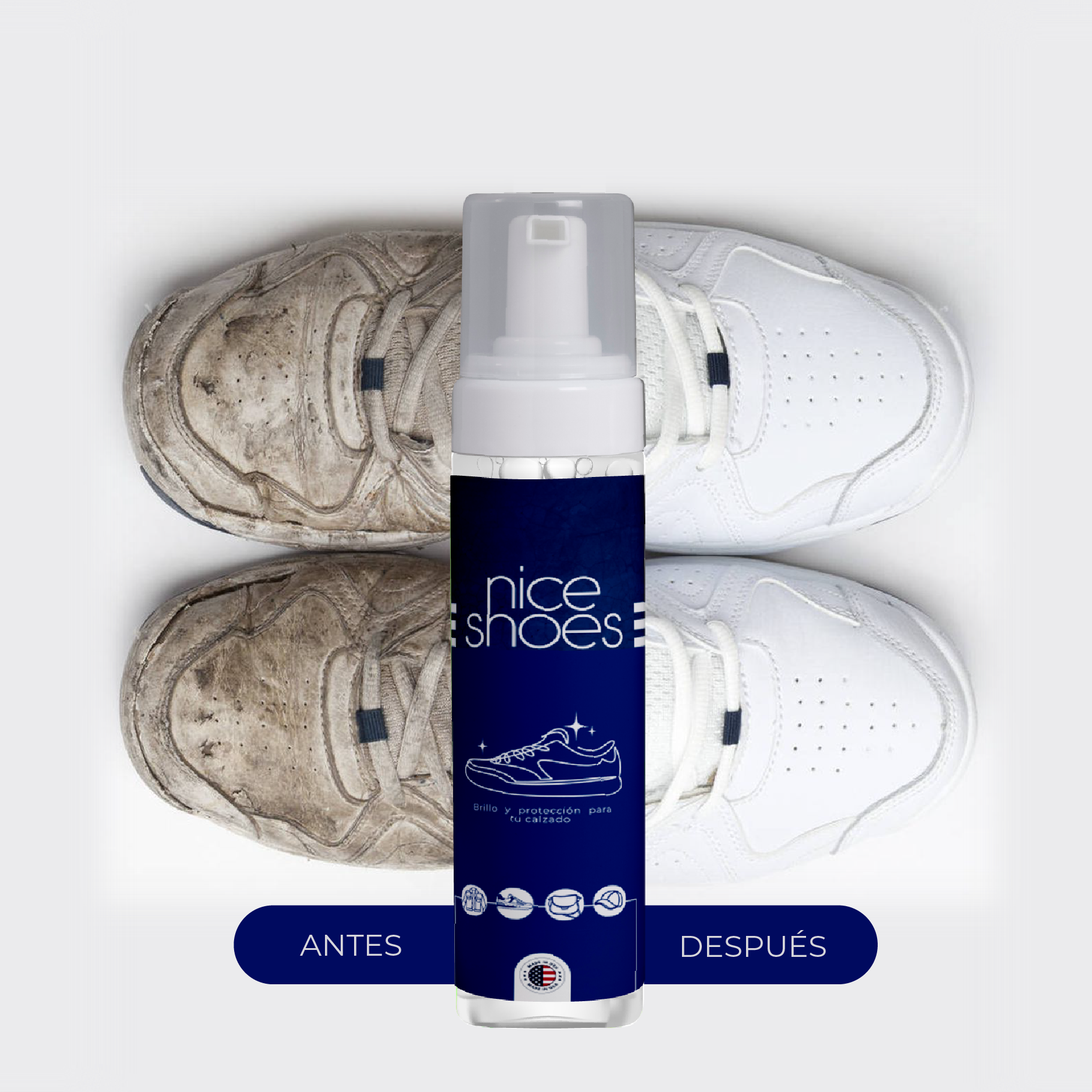 LIMPIADOR ZAPATOS NICE SHOES + ENVIO GRATIS