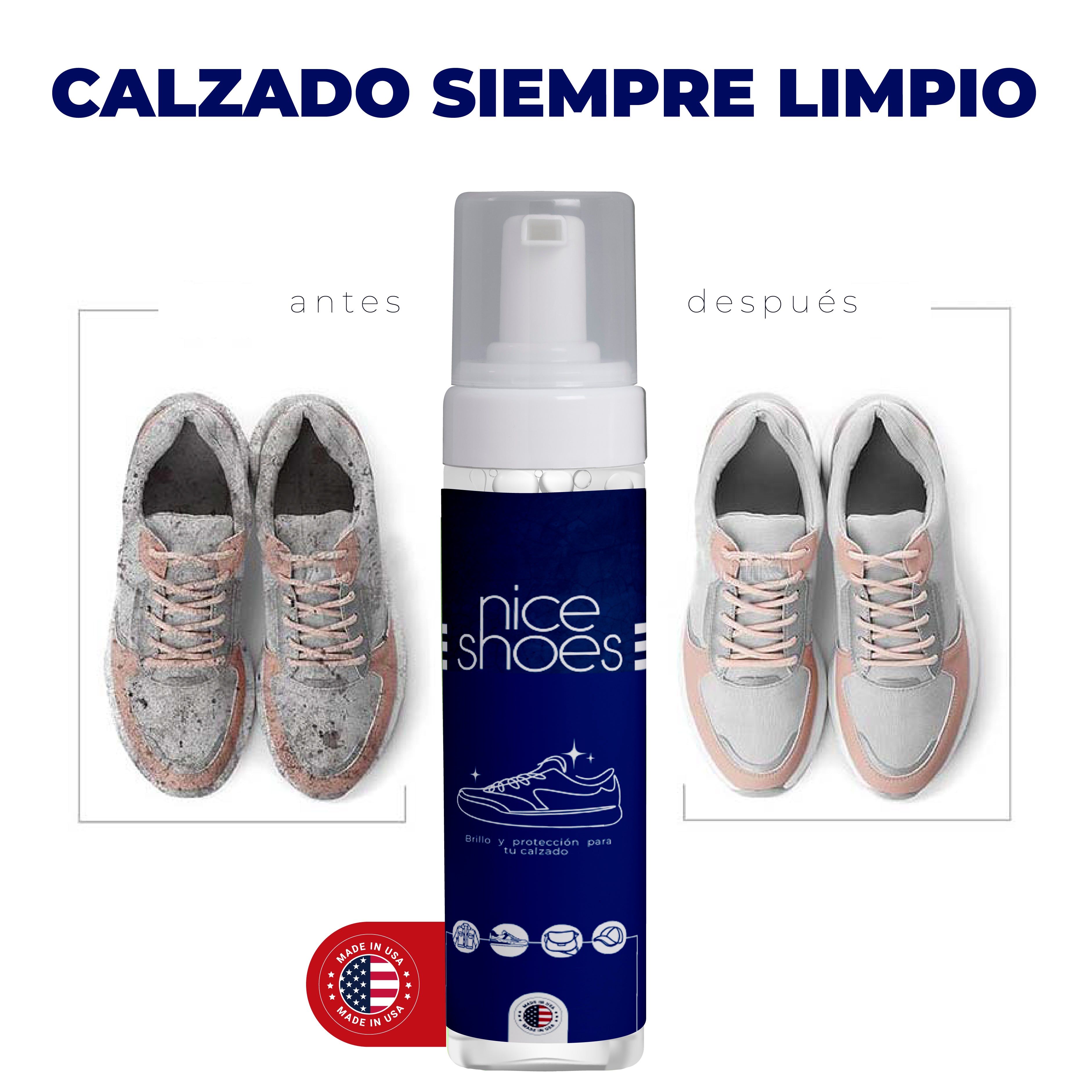 LIMPIADOR ZAPATOS NICE SHOES + ENVIO GRATIS