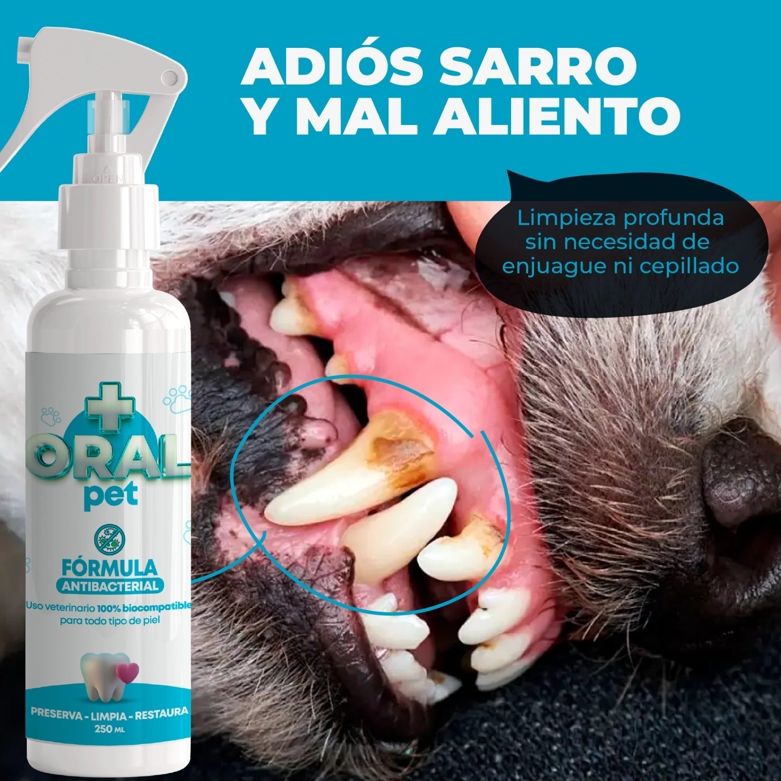 OralPet™ Dile Adiós Al Sarro - Limpieza bucal para mascotas con envío gratis 🎁