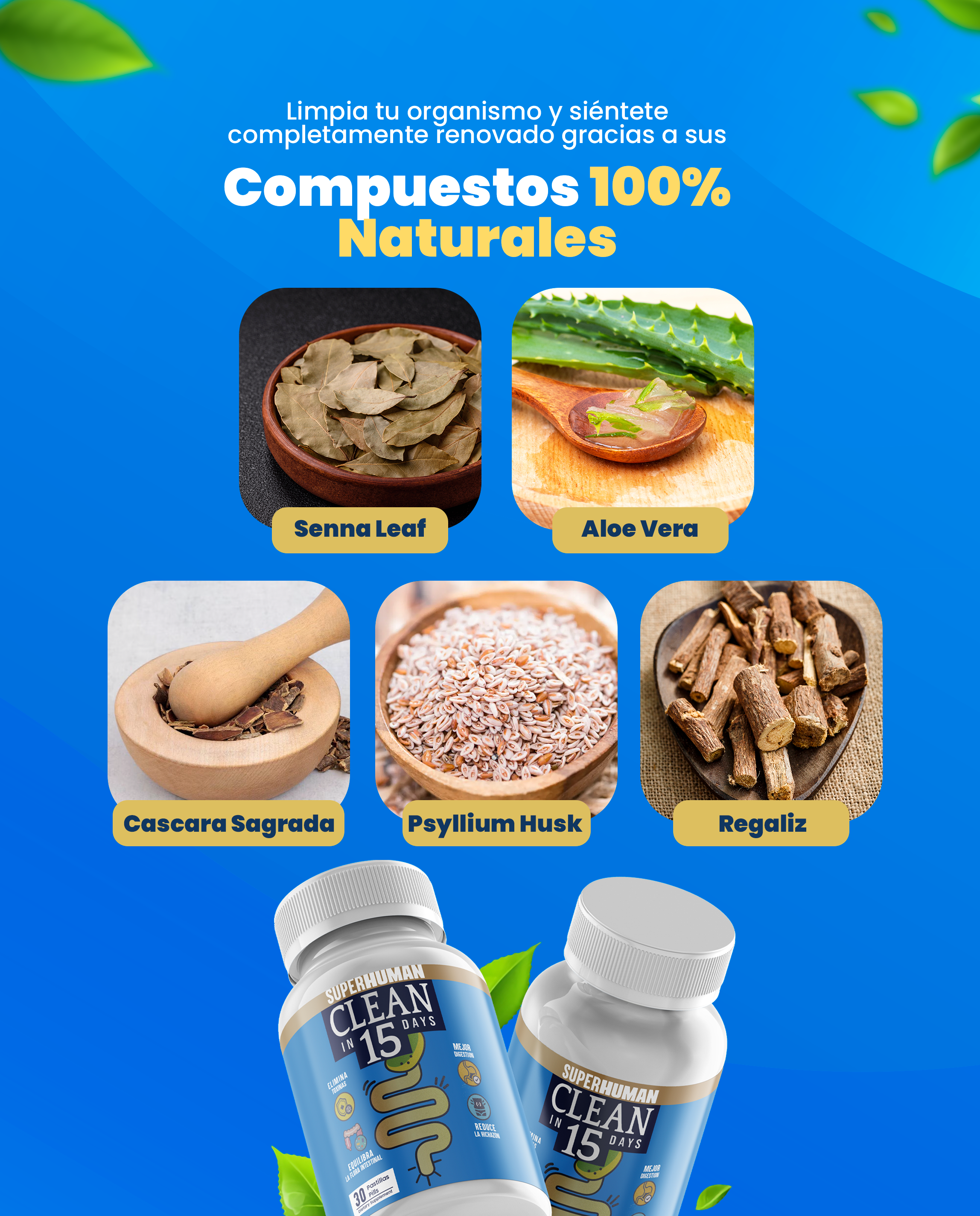 Clean15™ Limpieza Completa Estomacal en 15 días - SuperHuman™ PG