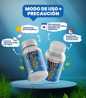 Clean15™ Limpieza Completa Estomacal en 15 días - SuperHuman™ PG