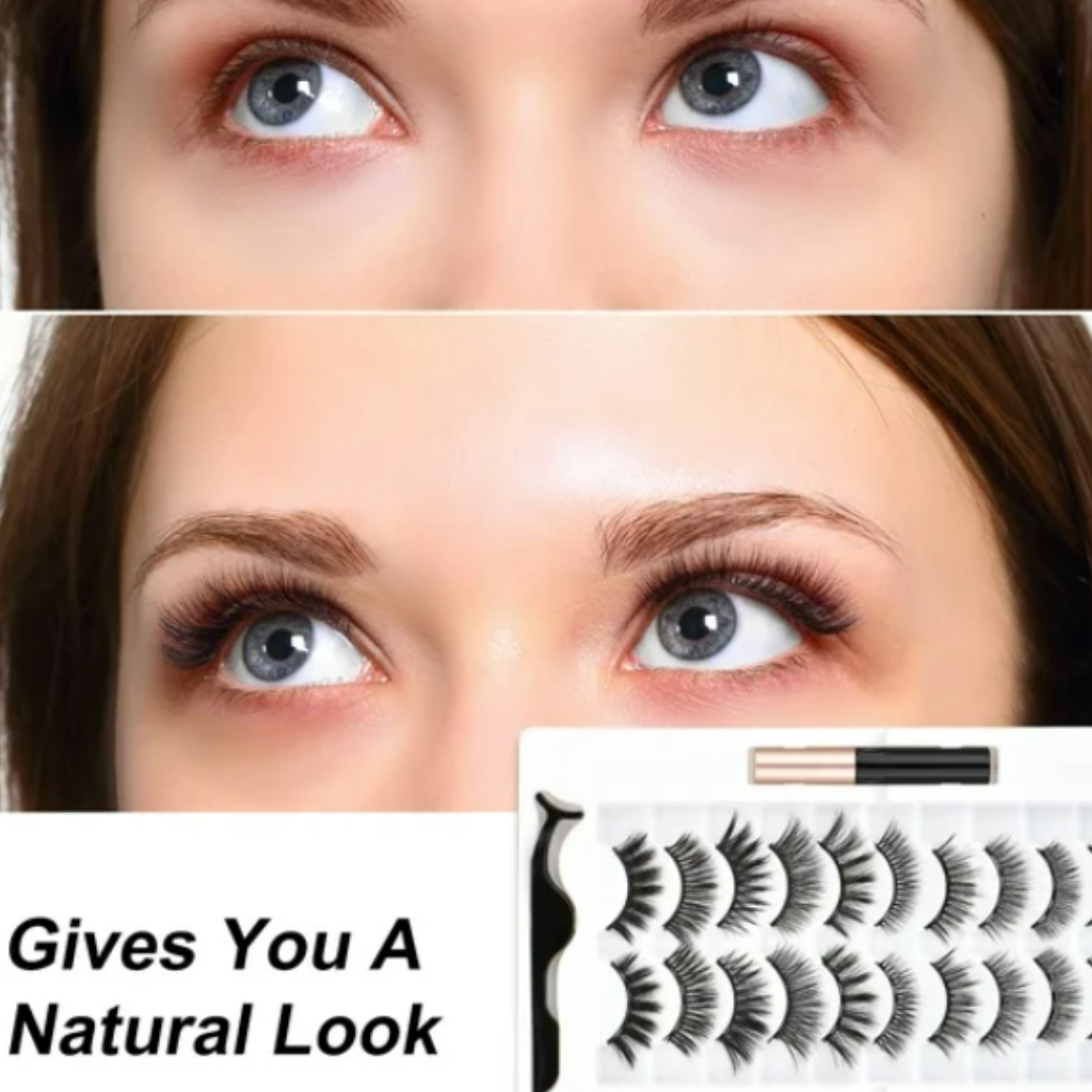 5 Pares de Pestañas Magnéticas Mixtas + 1 Delineador Líquido  ¡ENVíO GRATIS!!!
